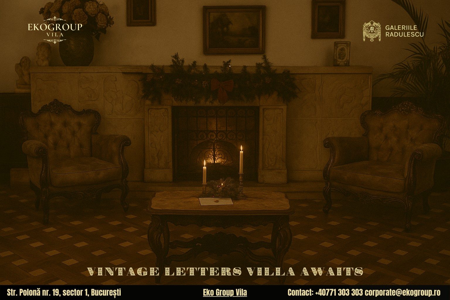 Scrisoare de Crăciun în epoca interbelică: atmosfera Crăciunului anilor ’30 la Eko Group Vila